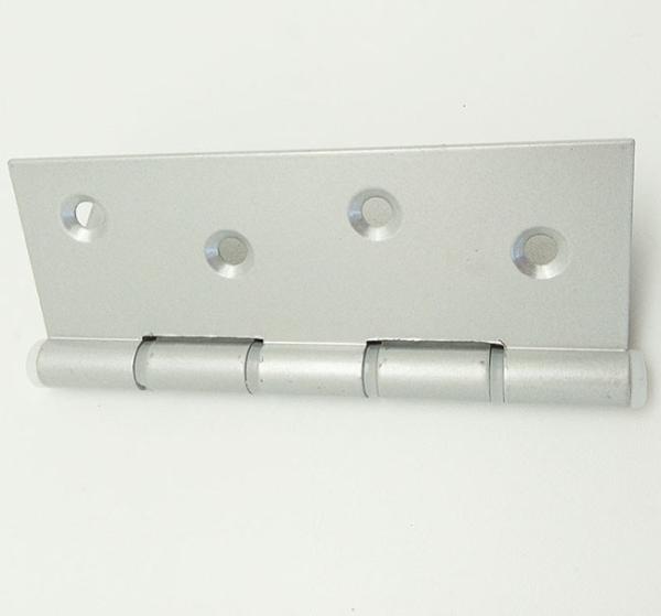 Powder Spraying 180 Degree Glass Door Hinge , 6 Inch Door Hinge Silver Color