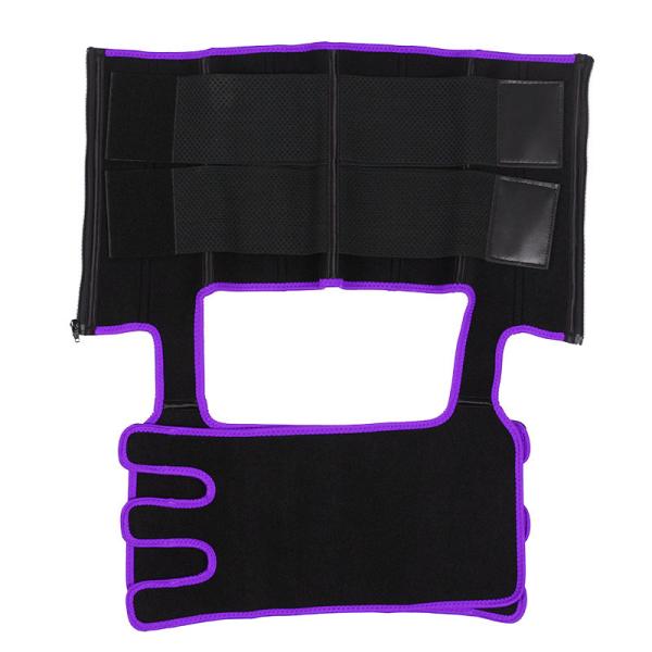 Черный пурпур 3 в 1 талии и триммере бедренной кости плюс талия Cincher размера