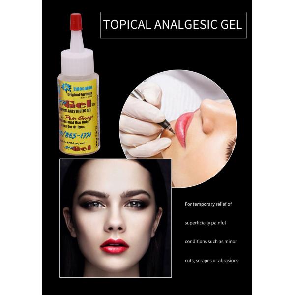 Tattoo Numb Gel Lip Eyebrows Tattoo Anesthetic Gel for Semi-Permanent Makeup