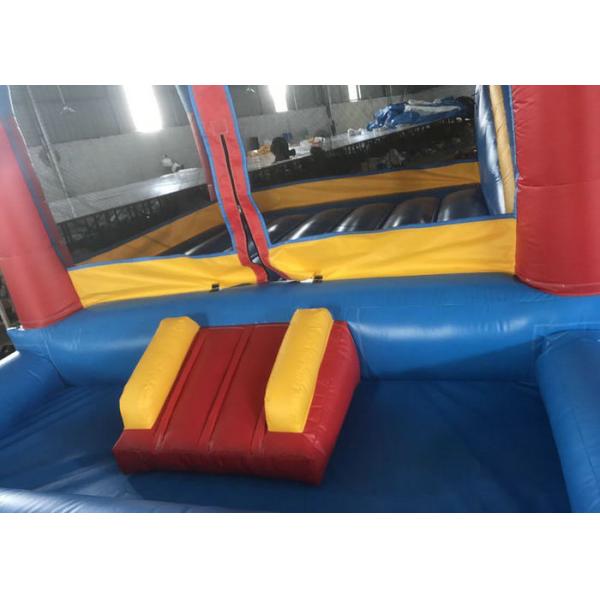 PVC Tarpaulins Attractive Party Inflatable Bouncer Combo With Slide  5 * 5 * 3m
