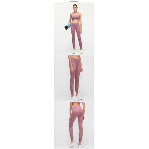 Women Wrapped Croess Workout Leggings Tights 220gsm High Waist Yoga Leggings