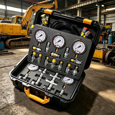 Medium Size Excavator Diagnostic Tool Complete Hydraulic Pressure Gauge Kit