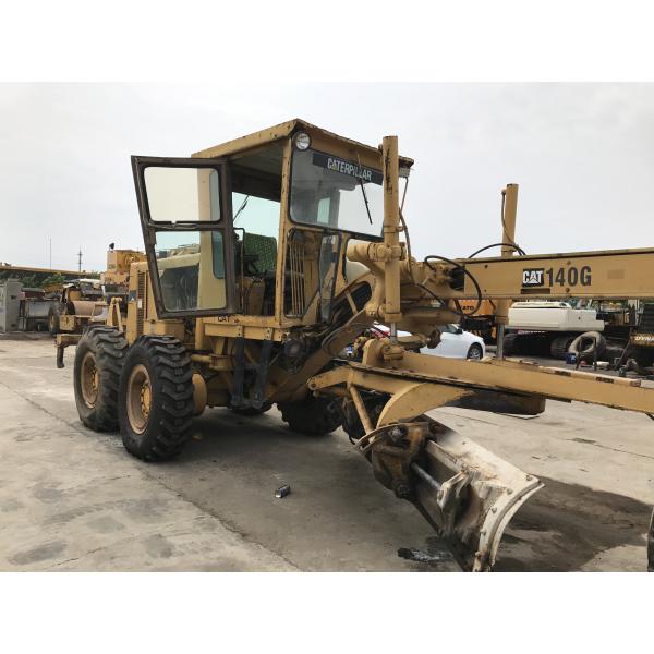 6 Cylinders Used CAT Grader / Motor Grader 140G Direct Drive Power Shift Transmission