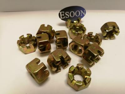 Hex Castle Nuts Metric Slotted Hex Nuts ASME B18.2.4.3M-1979,M6~M100,ZINC COATING