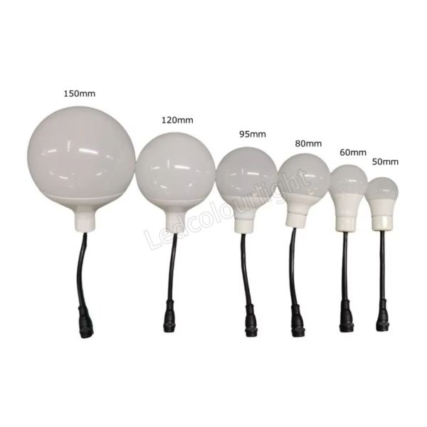 Exhibition Ceiling 120mm Hanging Pixel-controlled DMX RGB Pixel Light Bulb