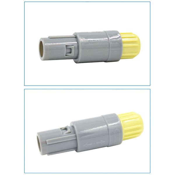 Medical Aviation Plug 1P4 Waterproof Socket Push-pull Self-locking Plastic Connector Alcohol Disinfection 3-Year Shelf Life