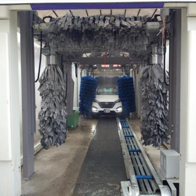 Fully Automatic Tunnel Car Wash Machine High Pressure Car Wash Machine 10 Brushes Rollover Car Wash Systems PLC Control System