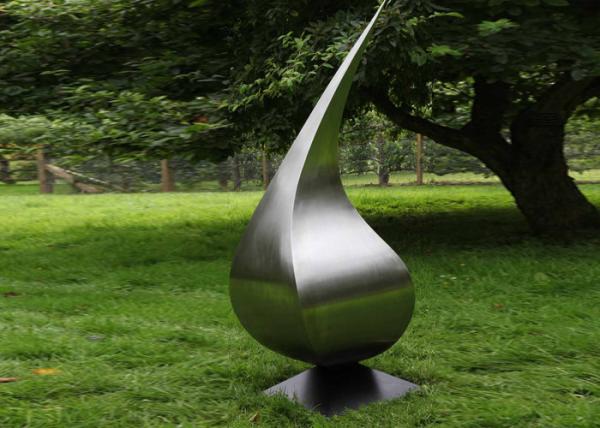 Forma de aço inoxidável moderna de Waterdrop da arte do jardim da escultura do metal contemporâneo