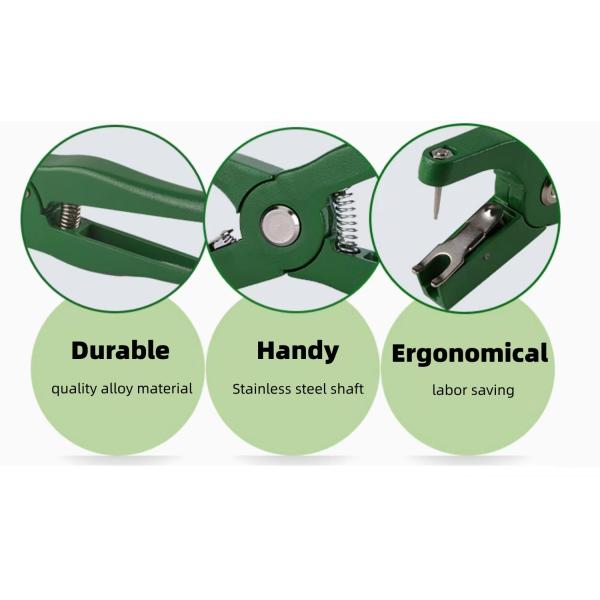 Pig Cow Livestock ID Tags Aluminum Alloy Sheep Ear Tag Applicator