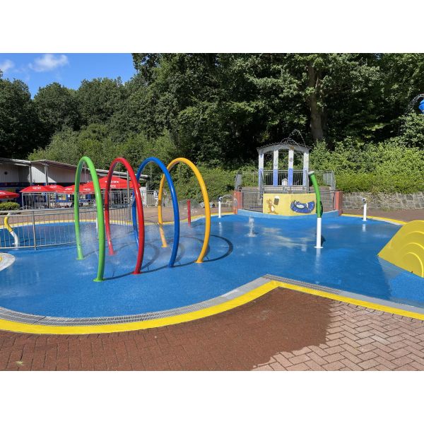 Aqua Amusement Playground Water Cannon Water Slide Playground Commercial Splash Pad Kits