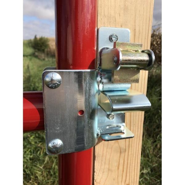 Одно ворот фермы пути Локабле запирают на задвижку покрытие черного порошка для оборудования конструкции