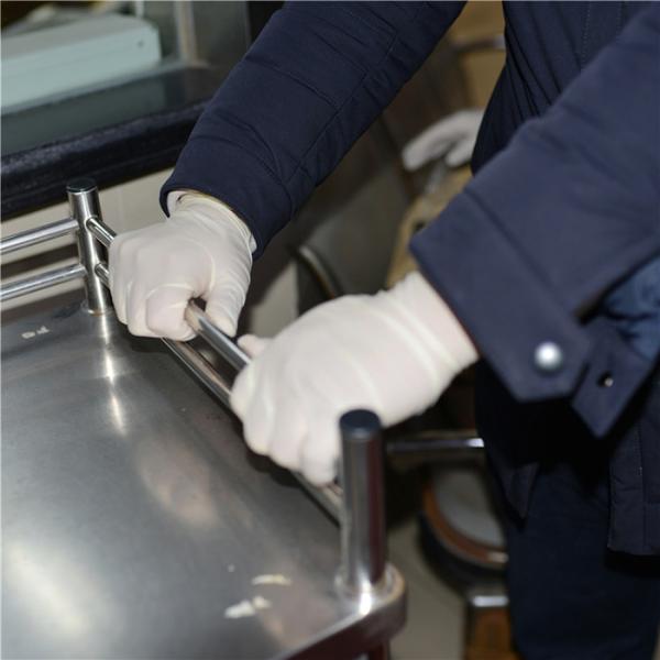 Waterproof Medical Latex Gloves , Latex Examination Gloves Chemical Resistant