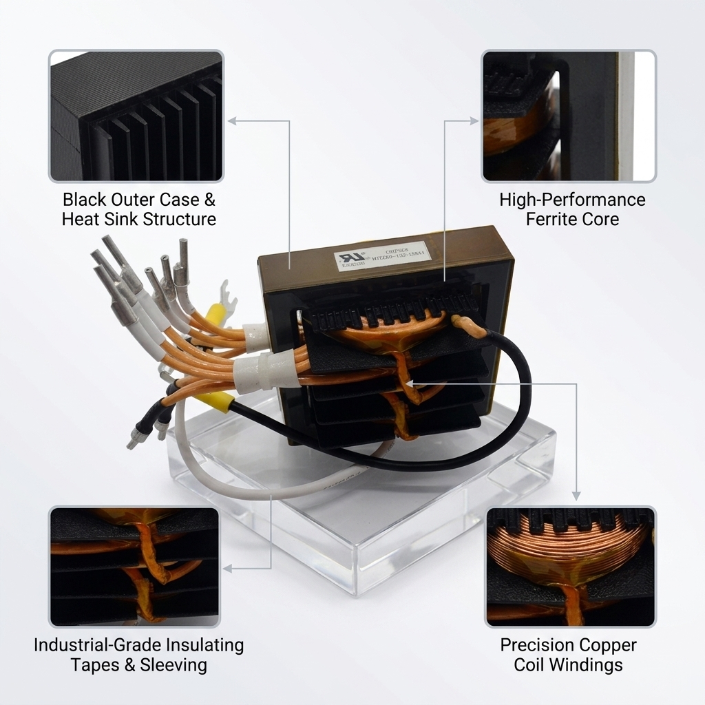 Low Core Loss EE80 High Frequency LLC Transformer For EV Wallbox Charging