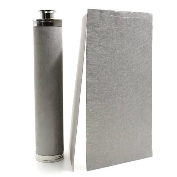 Wire Mesh Sintered Fiber Felt Mass Stock ISO9001 For Hot Gas Filtration