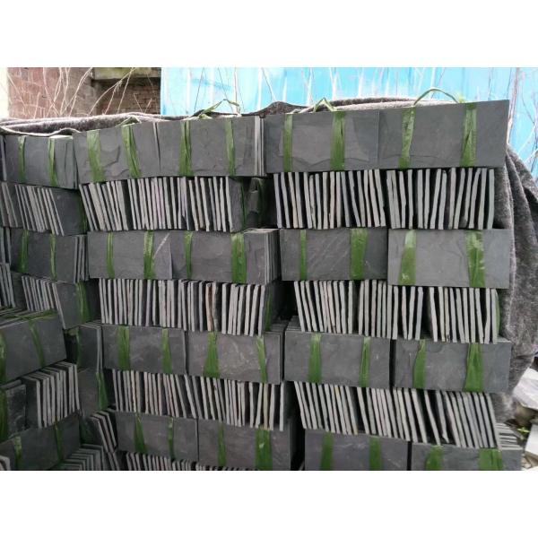 Natural slate culture stone sawn cut split China beige green color