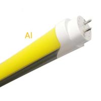 580nm Yellow Cover T8 LED Tube Light With PF >0.90 No Flicker 120-180 graus 12V DC, 24V DC, 48V DC