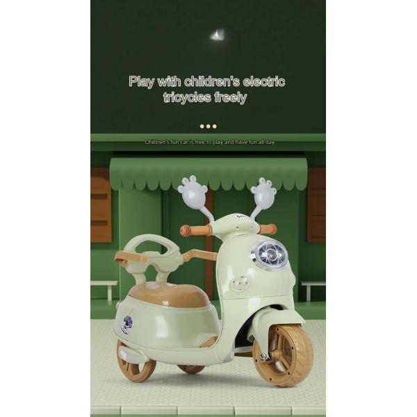 OEM ODM Boys Girls Electric Three Wheel Motorcycle Rechargeable Tricycle 6volt