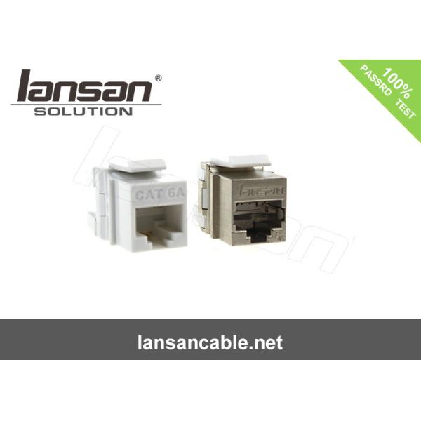 Zinc Alloy Nickel Free Rj45 Cat6a Keystone Jack FTP Shielded