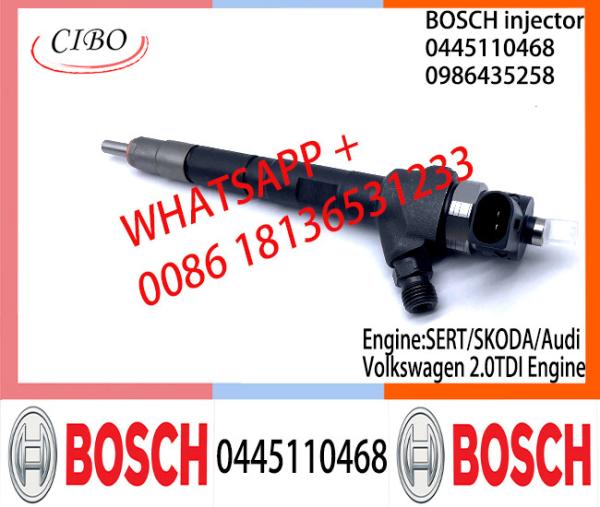 BOSCH Diesel Common Rail Fuel Injector 0445110468	0986435258 0445110469 04L130277AC/AE For SERT/SKODA/Audi/Volkswagen