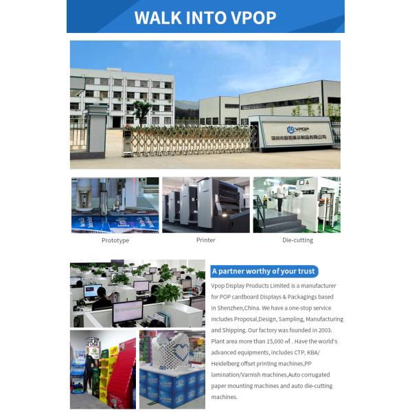Portable Cardboard Floor Display Stands 54 * 40 * 168 cm For Calendars / Books