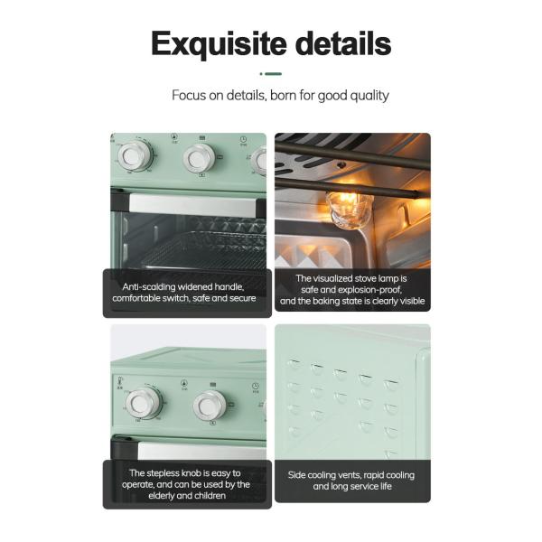 Household 14L Air Fryer And Toaster Oven 14.8 Quart