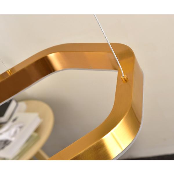 Modern Led Chandelier Gold Living Room Lamp Simple Creative Gold Chandelier(WH-NC-68)