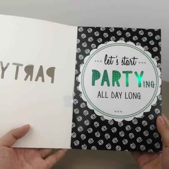 Placas de som de cumprimento Softcover, tamanho dos cartões de aniversário 157×222mm da gravação da voz