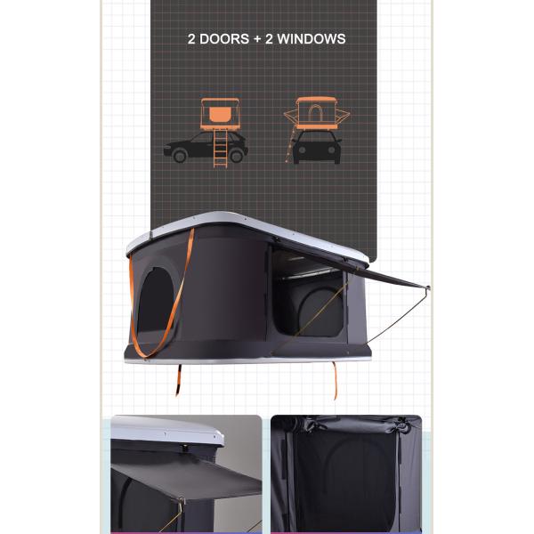 Полюс Алюминий Нержавеющая сталь Твердая крыша палатка для кемпинга путешествия подходит для всех автомобилей