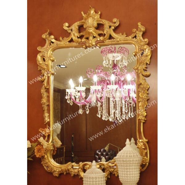Hand Carved Modern Bathroom Wall Haning MirrorFH-101B