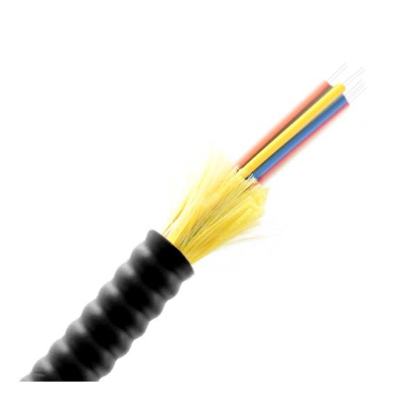 Armored Indoor / Outdoor Fiber Optic Cable Multimode OFNP For Telecommunications