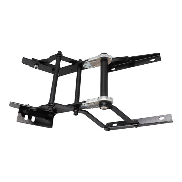 manual Adjustable leg rest support in a car seat