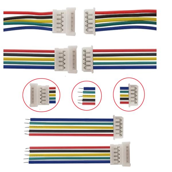 Professional JST XH ZH PH 2.54mm Pitch 1.25 2 Pin Electrical And Cable Flat PVC Insulated Waterproof Wire Harness
