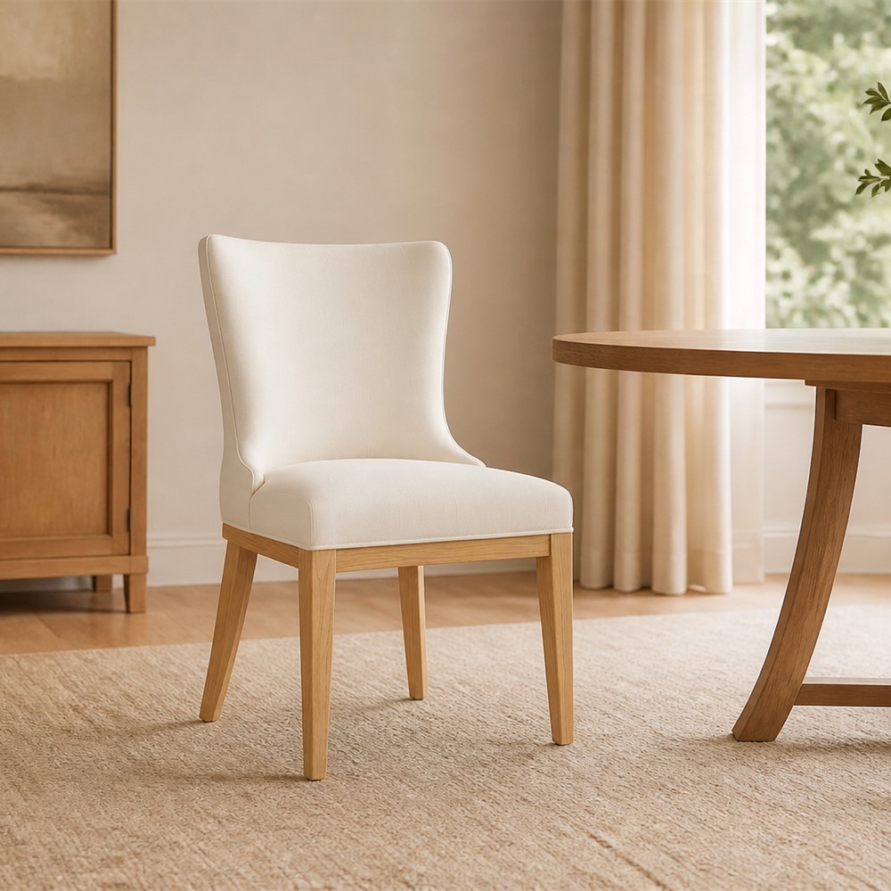 Winged High Back Upholstered Dining Chair  CYC-073