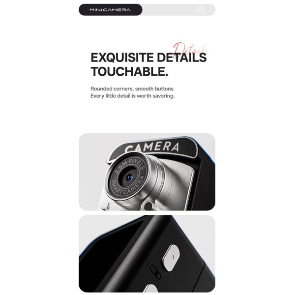 Mini Camera With Screen HD 1080p Retro Ultra Compact Camcorder