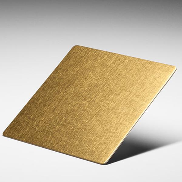 PVC Film Stainless Steel Flat Sheet Cold Rolled 0.5mm x 1219mm x 2438mm Brushed No.4