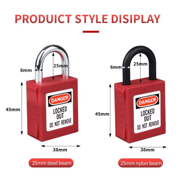 Rarlux High Quality Top Security Industrial Hardened Alloy Steel Shackle Padlock Keyed Eco-Friendly Solid Brass Cylinder Lockout