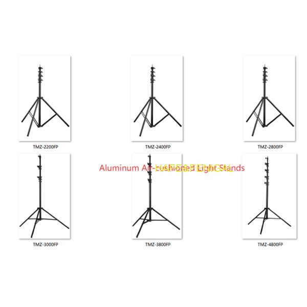 Adjustable Aluminum Photography Stands Air-Cushion & Anti-Slip Design Up To 4.8m