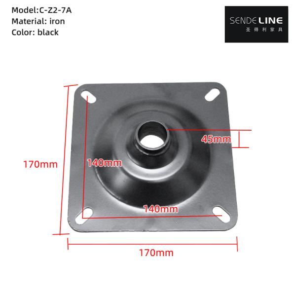 Fabrica por grosso Mecanismo de cadeira de escritório Chassis de cadeira giratória preta
