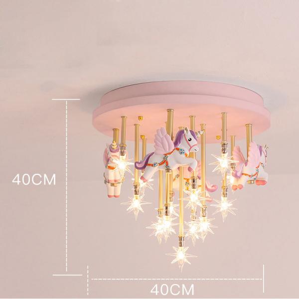 Nnicorn Shape Led Cute Bedroom Lights For Girls Baby Room Light For Kids Room Chandelier(WH-MA-137)