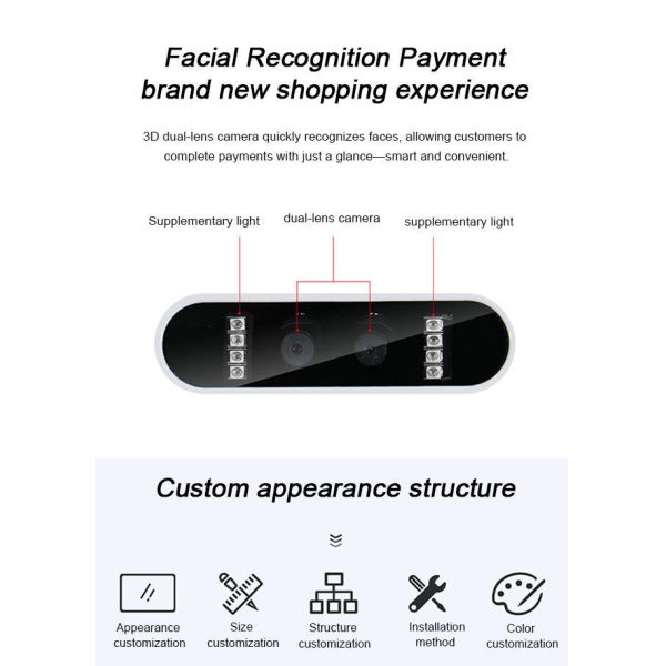 21.5 inch Checkout/Payment Terminal Fast Food 1920*1080 Kiosk Ordering For Restaurants