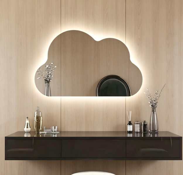 Smart Frameless Bathroom LED Mirror For Washroom Minimalist Style Anti Fog 800mm