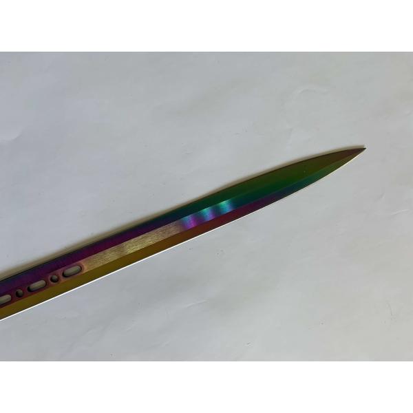 Fishbone Nylon Handle Hunting Knife HRC50 To 55 Titanium Hand Polished