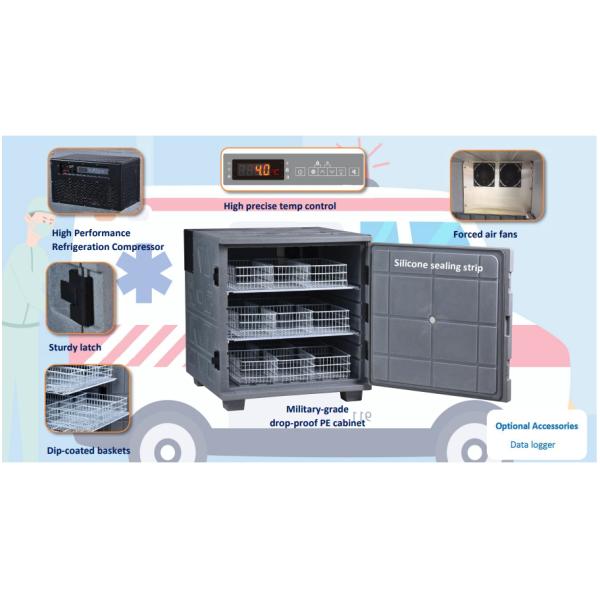 Портативная машинка охладителей перехода банка крови MBC-4V700LC 700L