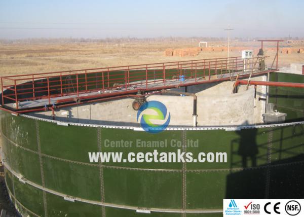 Pintura de esmalte de porcelana Lixiviación Tanques de almacenamiento / tanque de agua de 100 000 galones