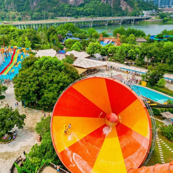 Floating Water Slides Factory in China Fiberglass Water Slide Material Wholesale
