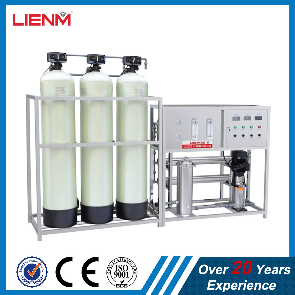 1000L, 2000L 3000L, 5000L Automatic glass fiber reverse osmosis water treatment with soft filter