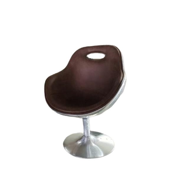 Living Room Spitfire Aircraft Leisure Vintage Retro Aviation Club Leather Metal Back Bar Swivel chair