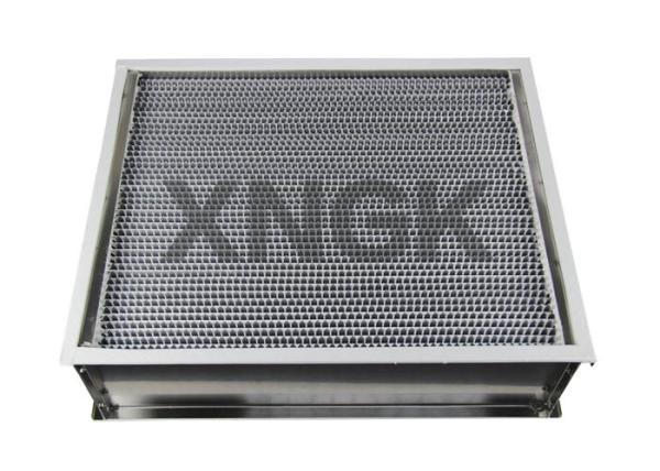 Rigid High Temperature Air Filter , High Efficiency Hepa Filter Stainless Steel Frame