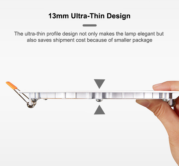 Dimmable Aluminum Housing LED Panel Light with 50000 Hours Lifespan for Modern Lighting Solutions