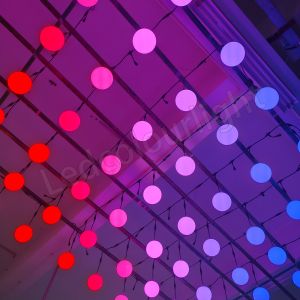 150mm DMX RGB Pixel Bulb Light Stage Nightclub Ceiling Hanging Pixel Light Bulb